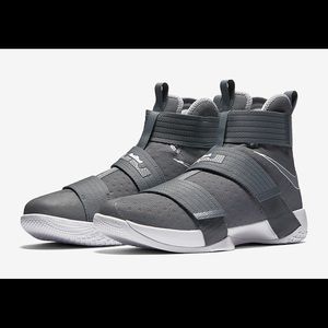 Lebron solider 10s in cool grey colour